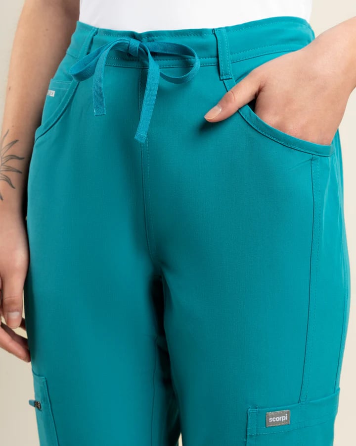 PANTALON MUJER COMFORT TEAL BLUE3