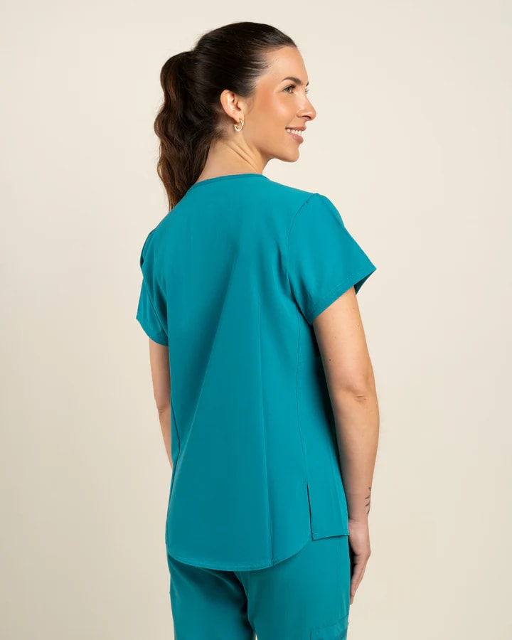 DELANTAL MUJER COMFORT TEAL BLUE4