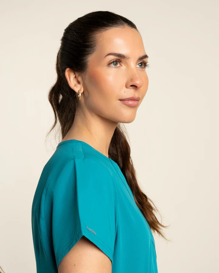 DELANTAL MUJER COMFORT TEAL BLUE3