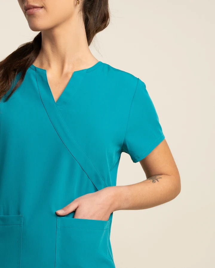 DELANTAL MUJER COMFORT TEAL BLUE2