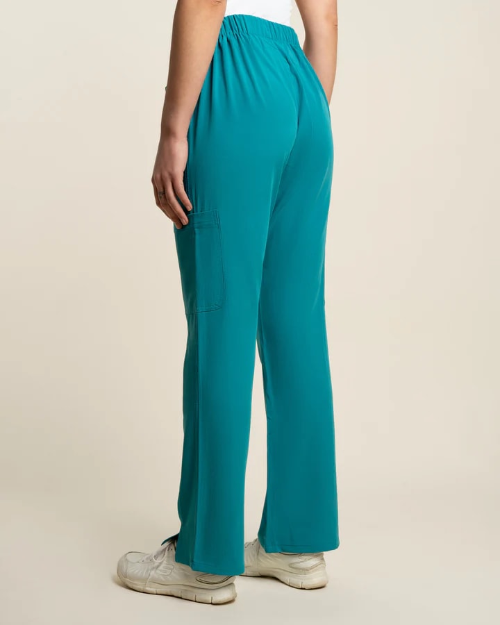 PANTALON MUJER COMFORT TEAL BLUE2