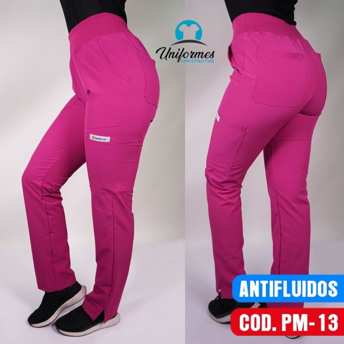 PANTALON UNISEX MEDICAL FUCSIA1