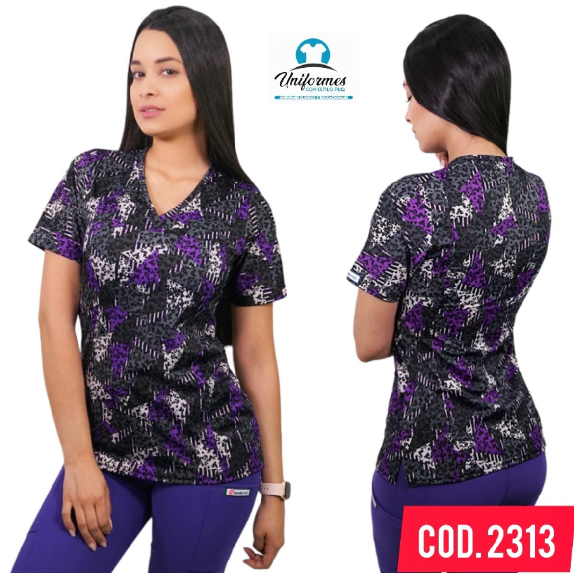 DELANTAL ESTAMPADO ELASTICADO 23131