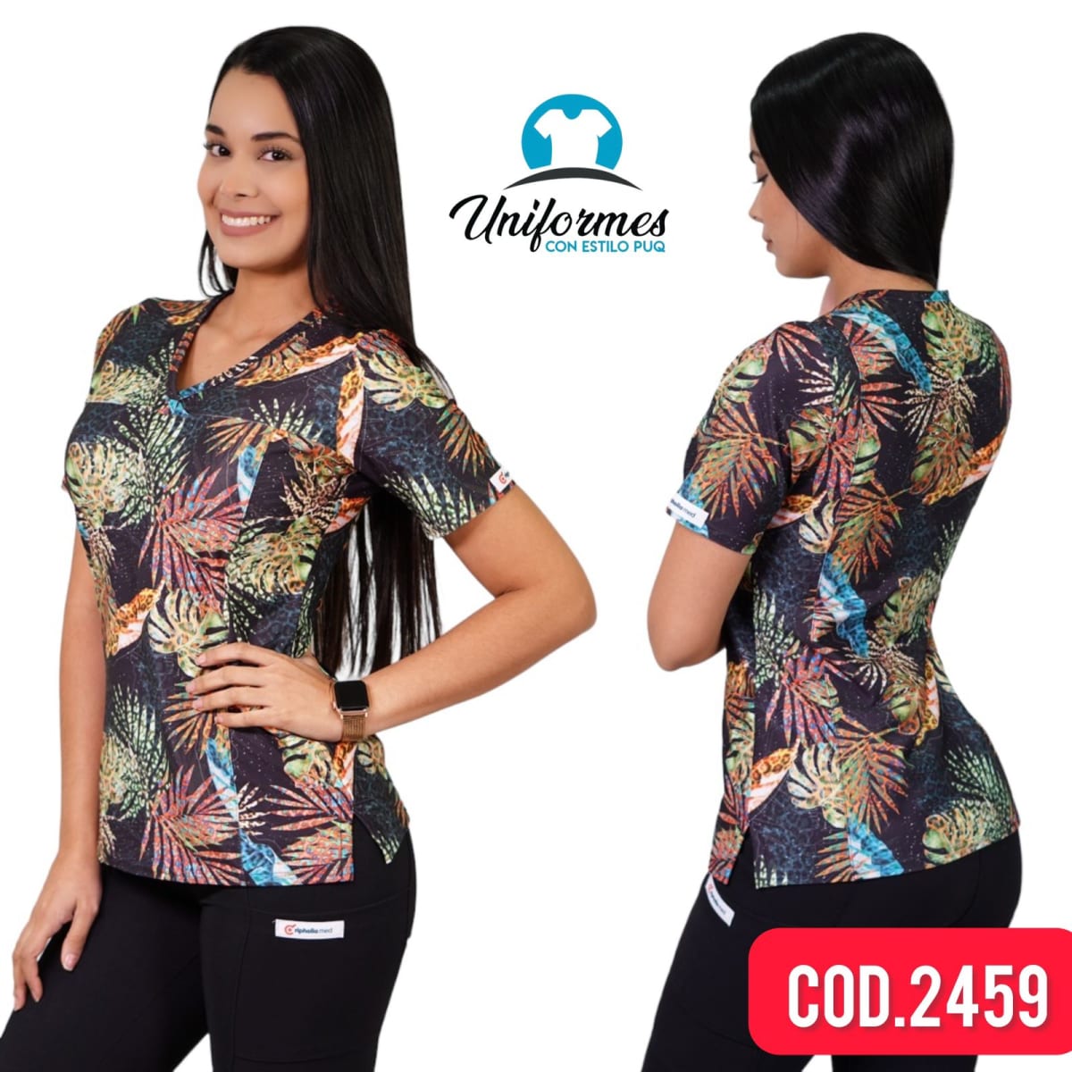 DELANTAL ESTAMPADO ELASTICADO 24591