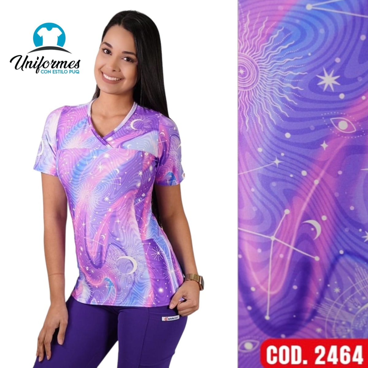 DELANTAL ESTAMPADO ELASTICADO 24641