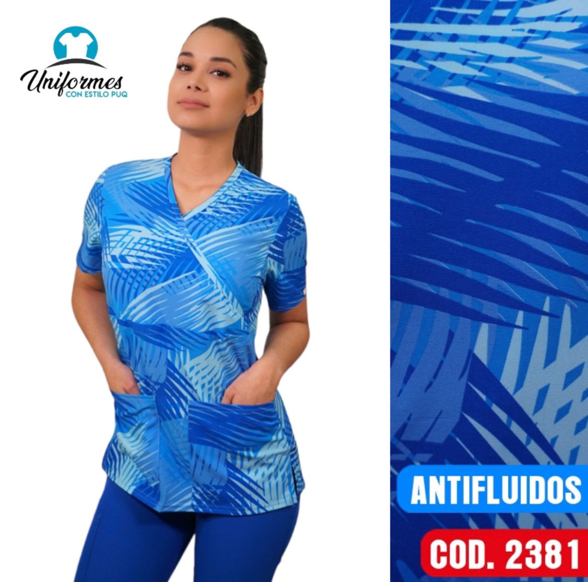 DELANTAL ANTIFLUIDOS ESTAMPADO 23811