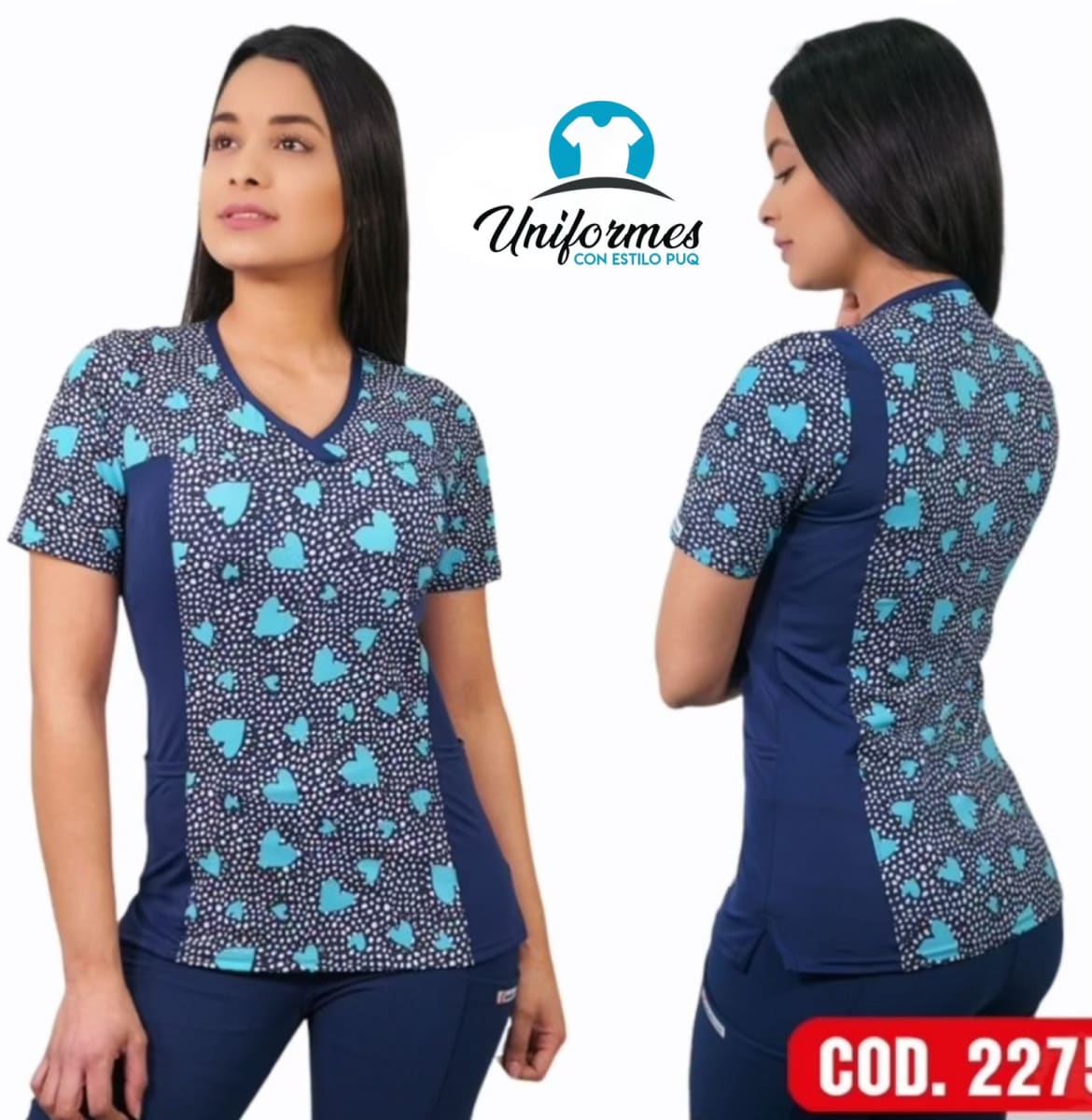 DELANTAL ESTAMPADO ELASTICADO 22751