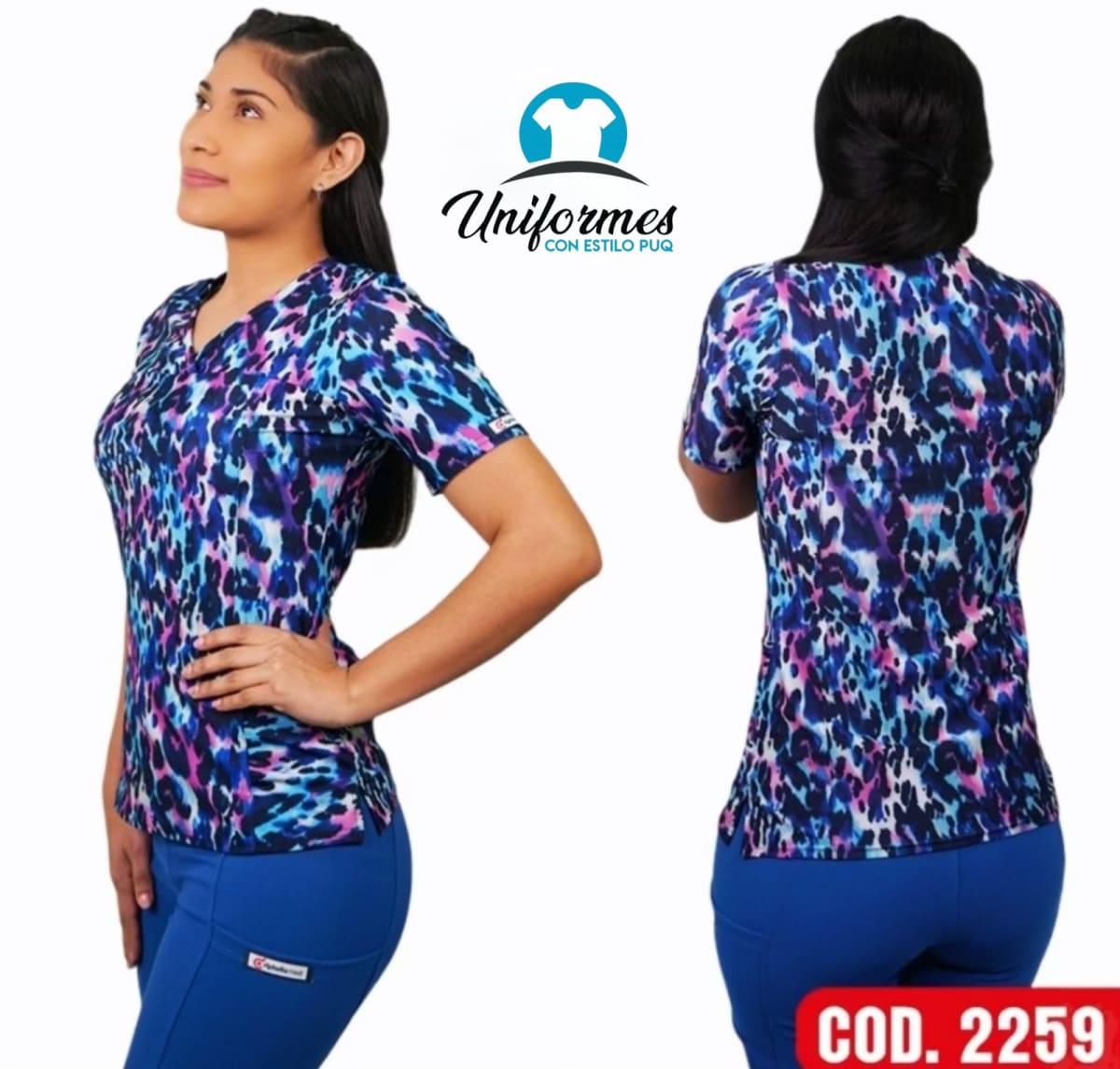 DELANTAL ESTAMPADO ELASTICADO 22591