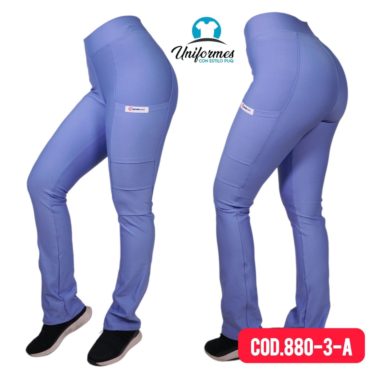 PANTALON MUJER SPANDEX CELESTE2