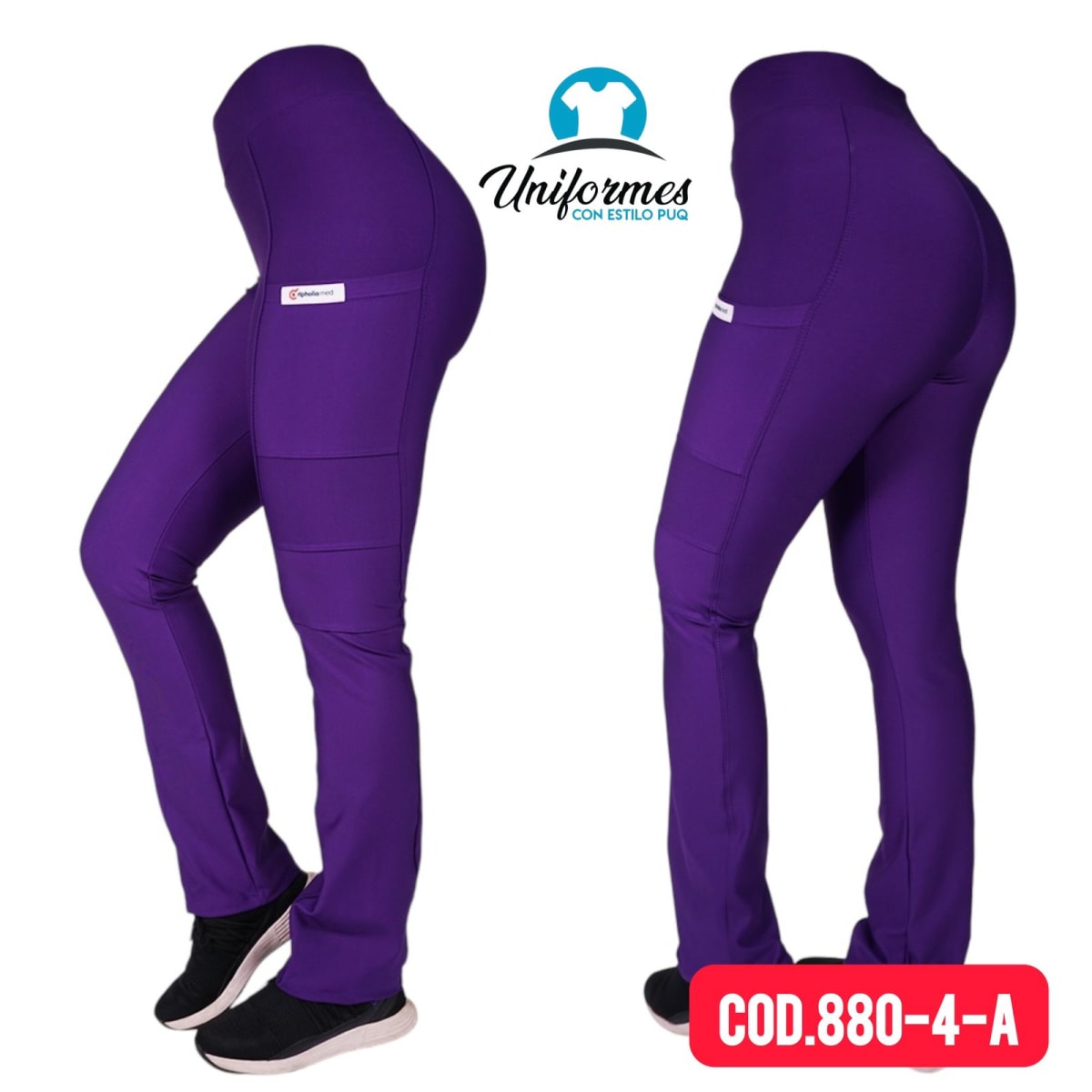 PANTALON MUJER SPANDEX MORADO2