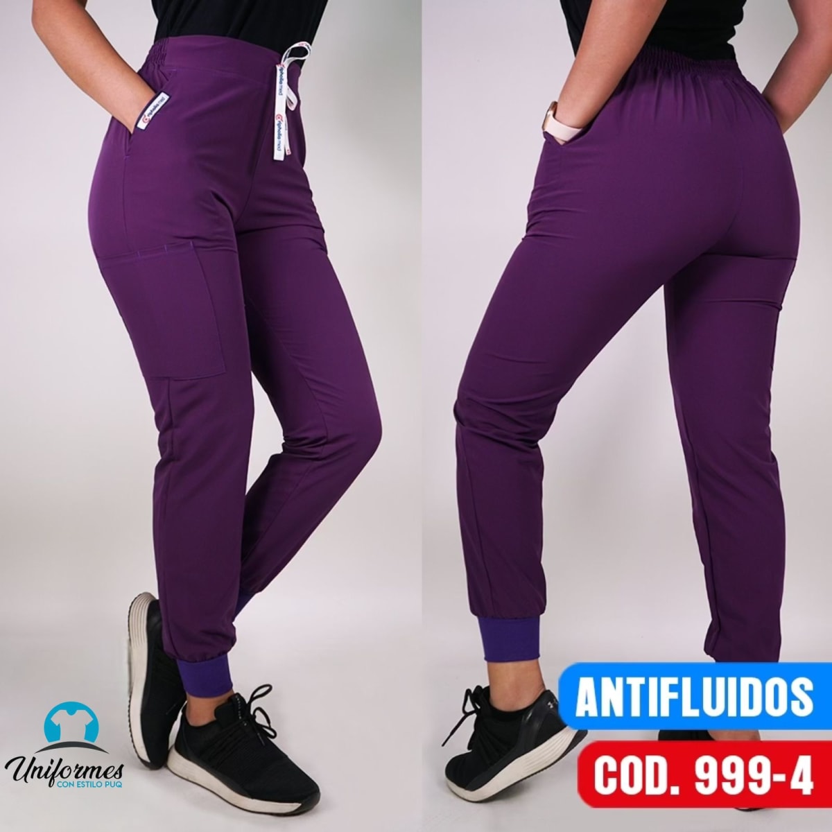 JOGGER UNISEX ANTIFLUIDO MORADO1