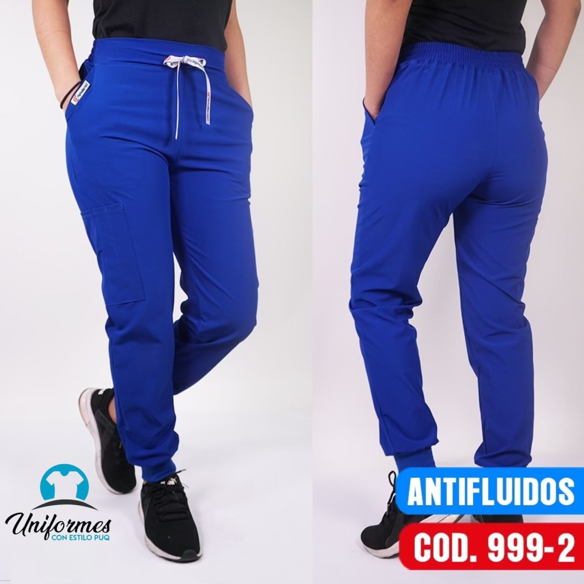JOGGER UNISEX ANTIFLUIDO AZUL REY1