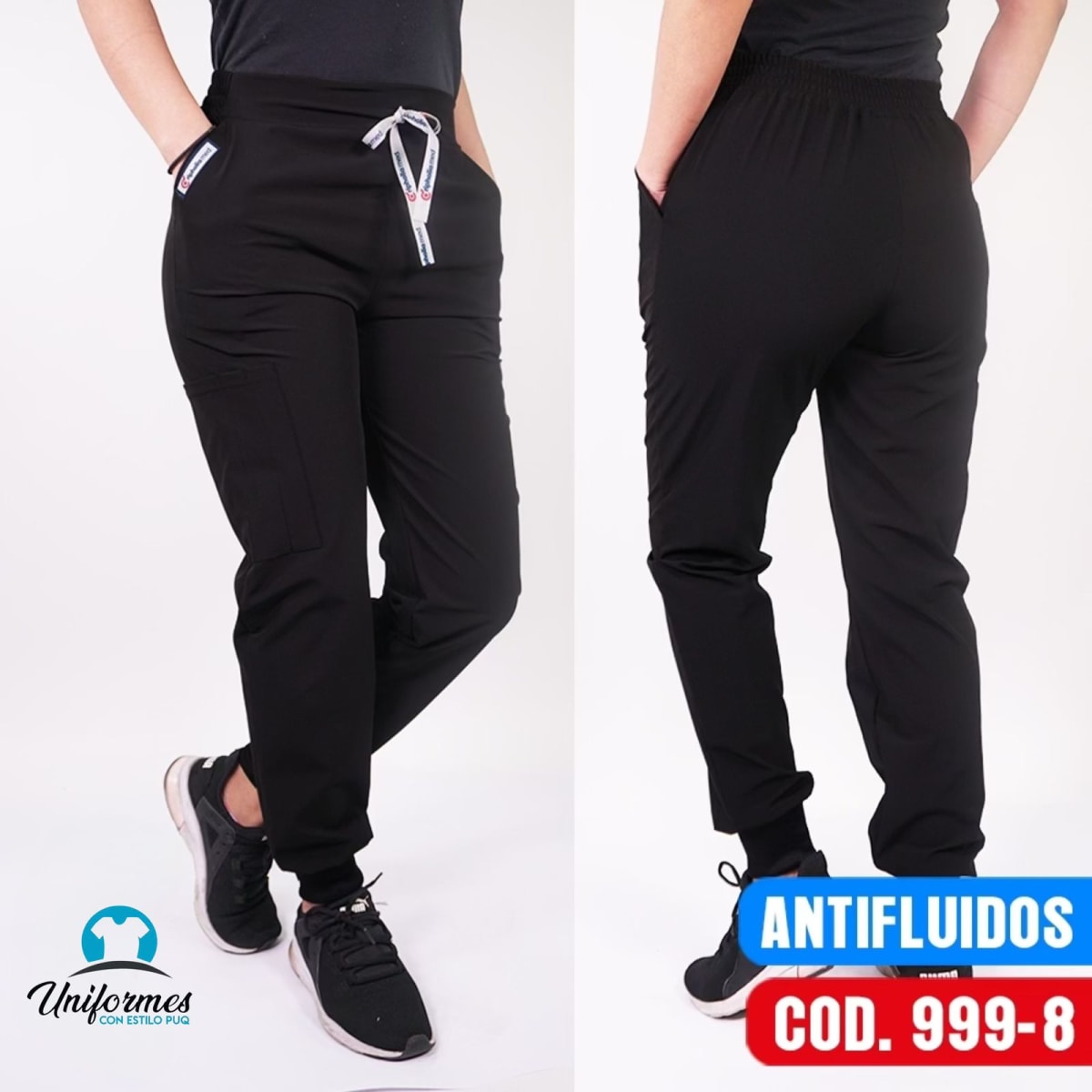 JOGGER UNISEX ANTIFLUIDO NEGRO1