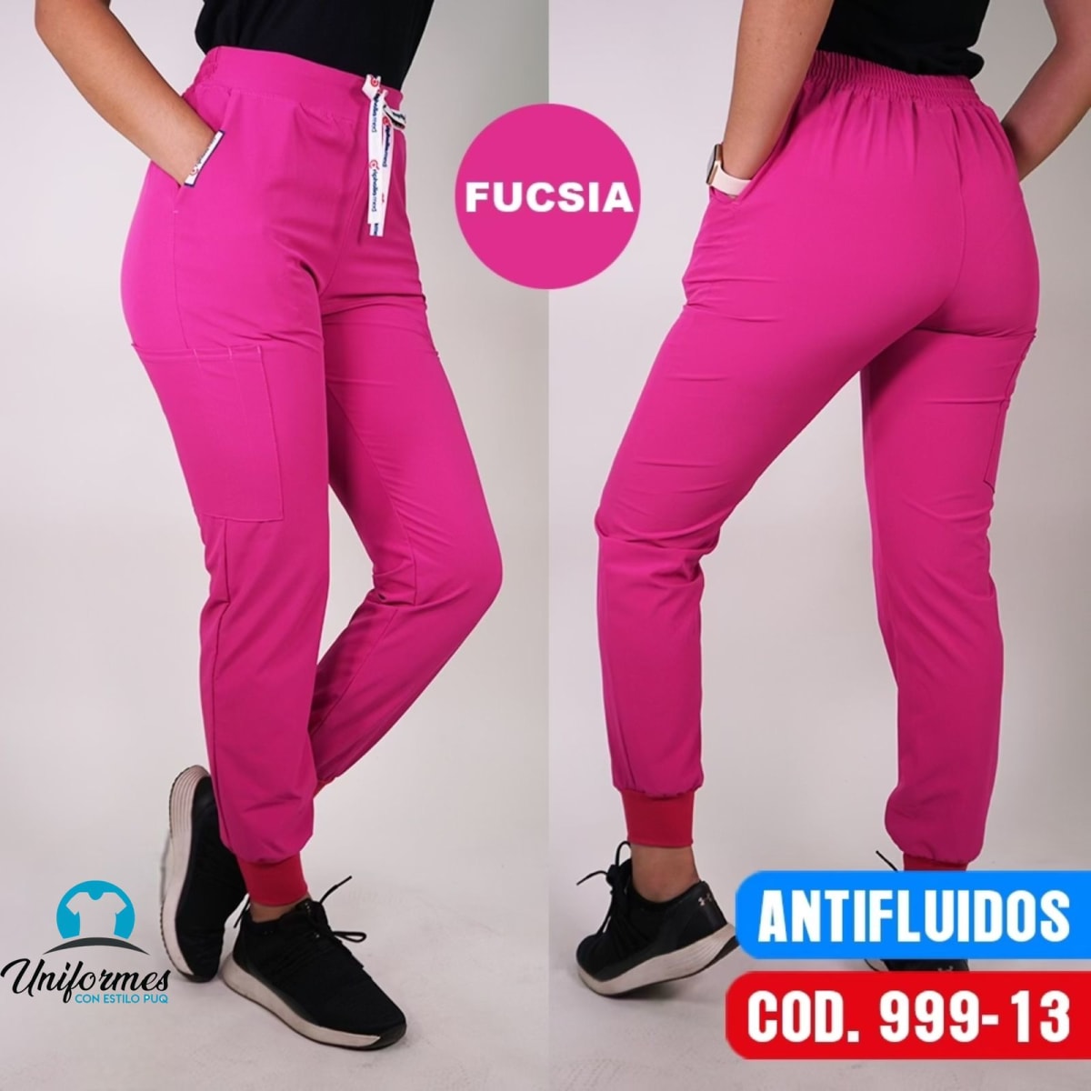 JOGGER UNISEX ANTIFLUIDO FUCSIA1