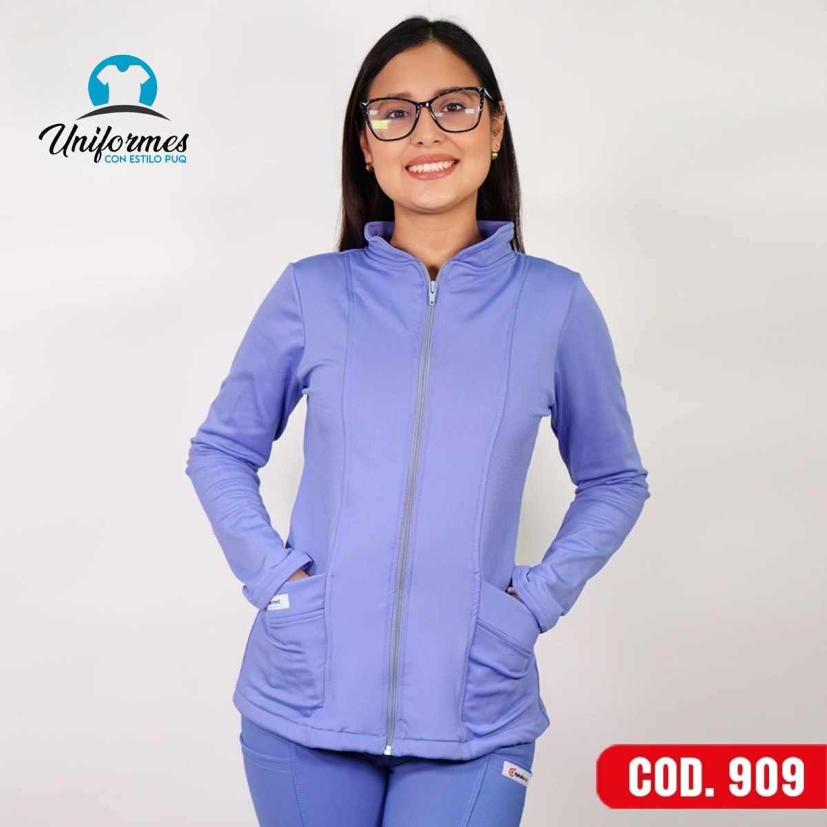 POLERON MUJER SPANDEX CELESTE1