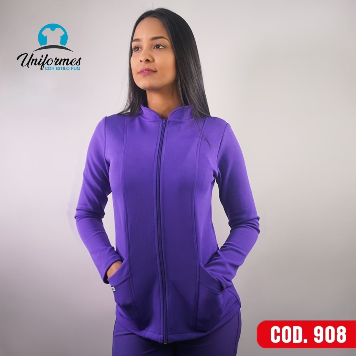 POLERON MUJER SPANDEX MORADO1