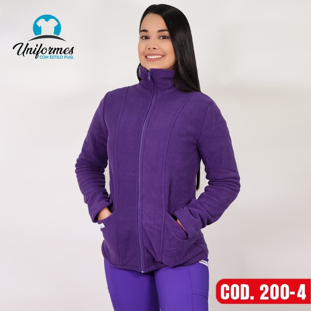 POLAR MUJER RIPHOLIA MORADO1