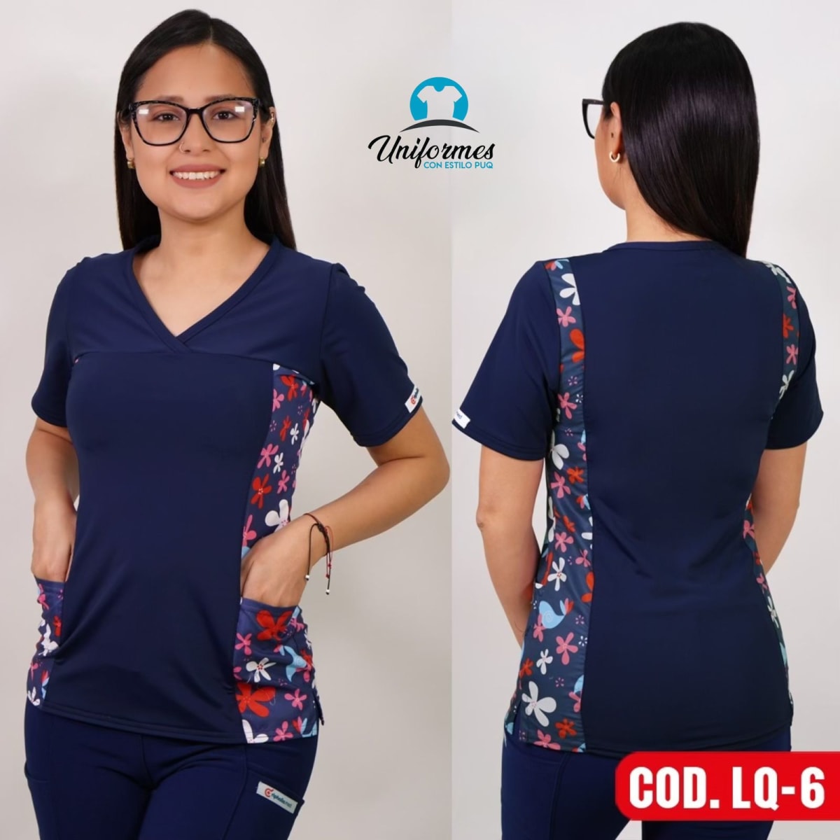 DELANTAL ESTAMPADO ELASTICADO LQ-61