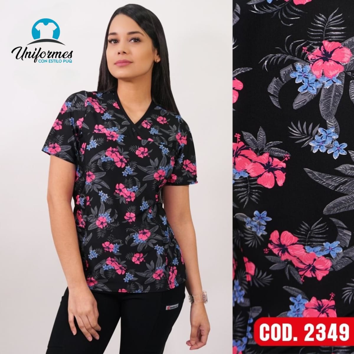 DELANTAL ESTAMPADO ELASTICADO 23491