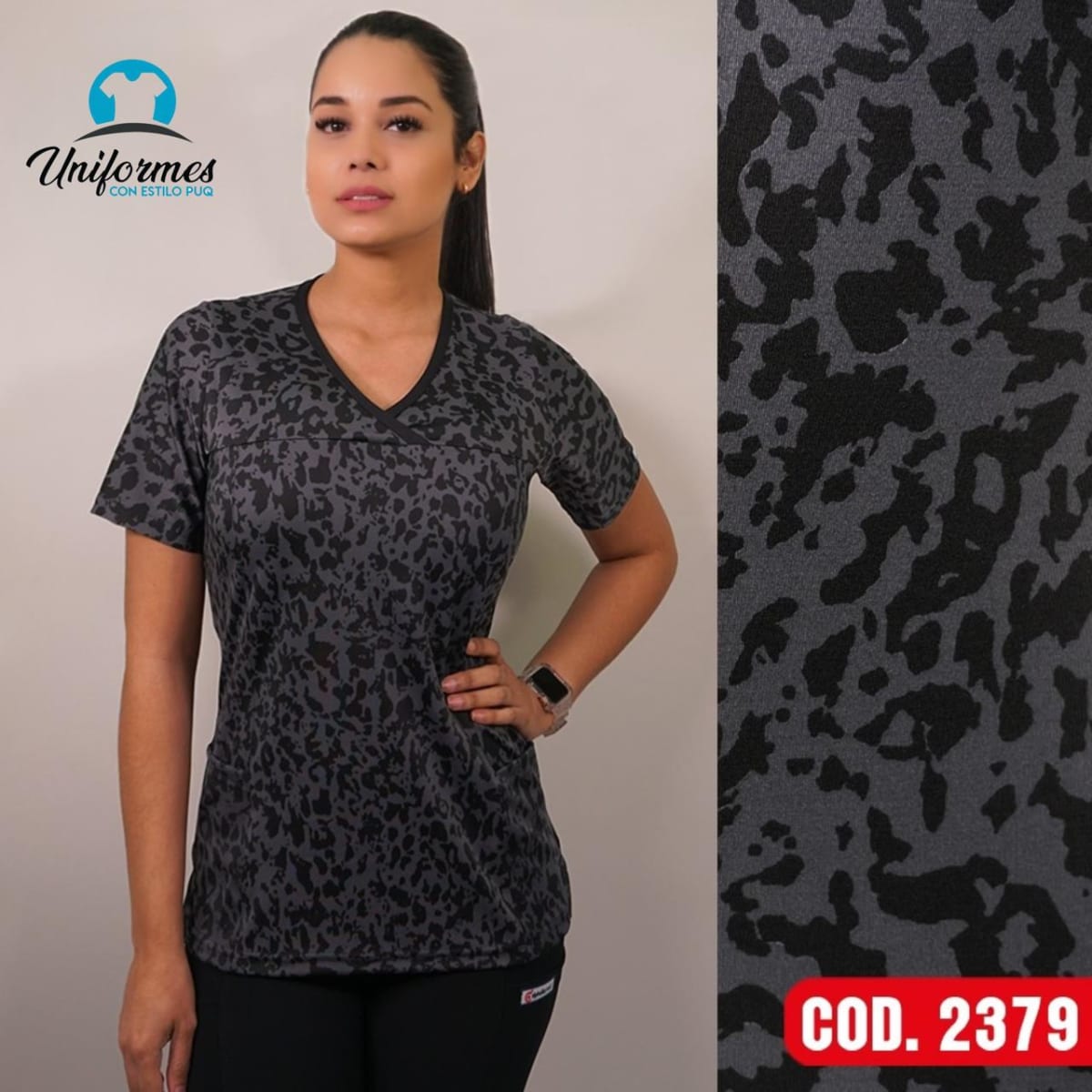 DELANTAL ESTAMPADO ELASTICADO 23791