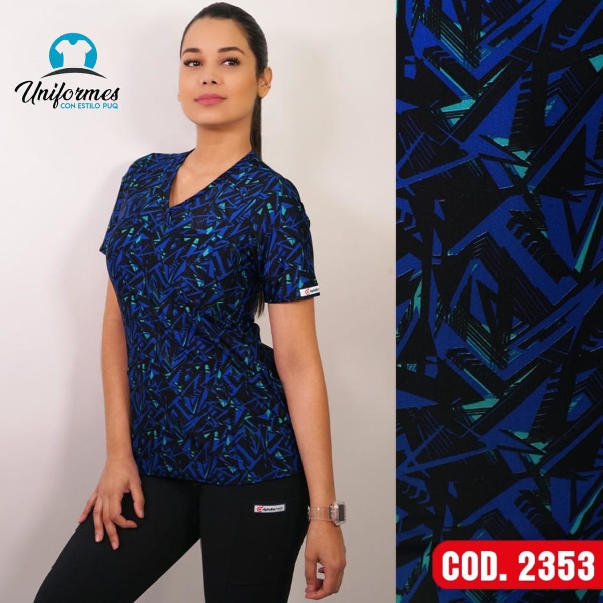 DELANTAL ESTAMPADO ELASTICADO 23531