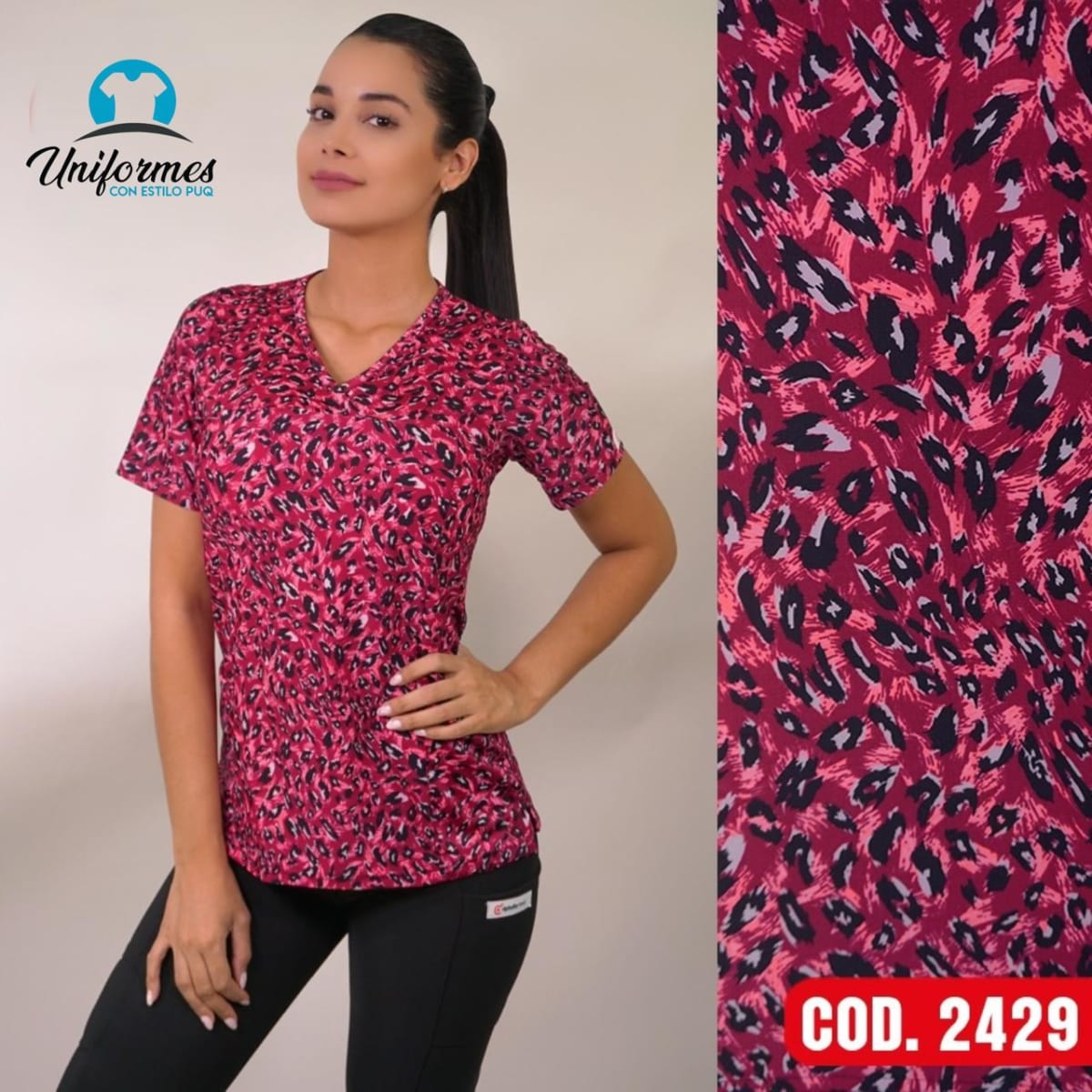 DELANTAL ESTAMPADO ELASTICADO 24291