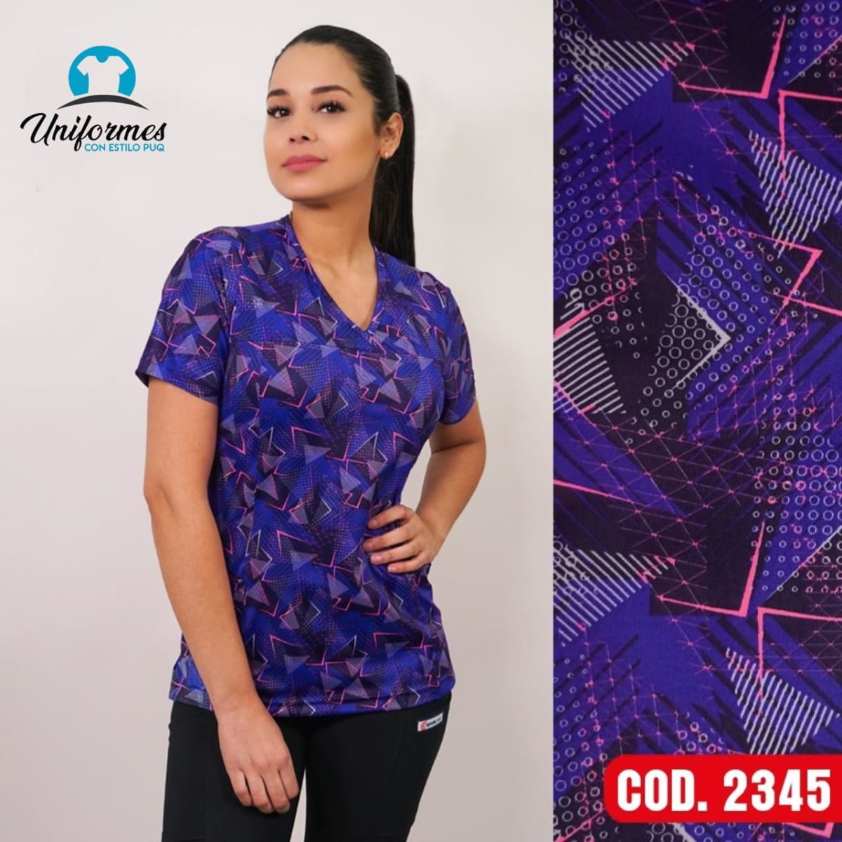 DELANTAL ESTAMPADO ELASTICADO 23451