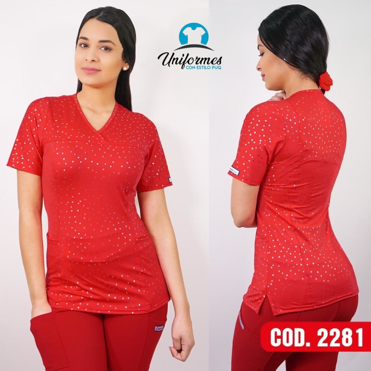 DELANTAL ESTAMPADO ELASTICADO 22811