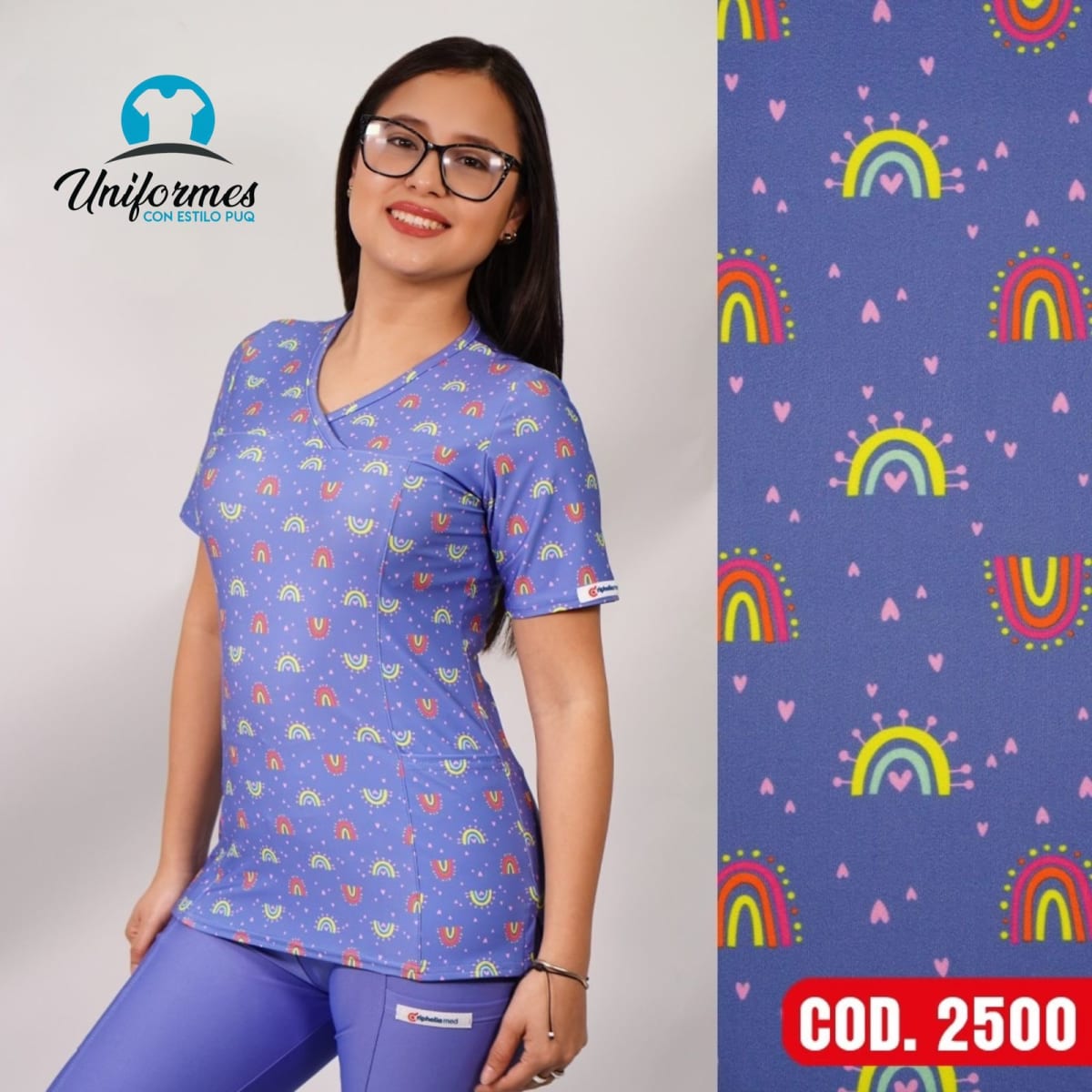 DELANTAL ESTAMPADO ELASTICADO 25001