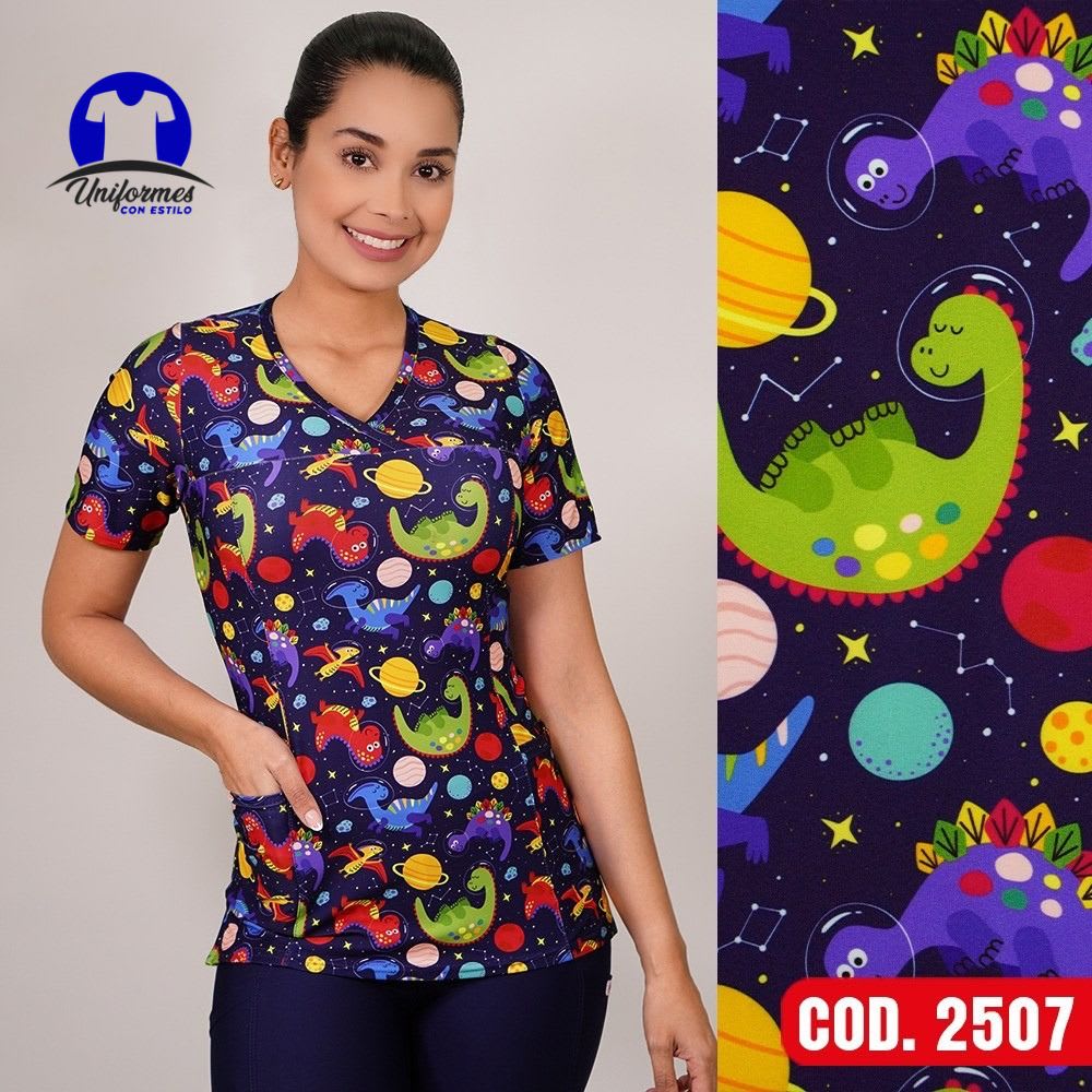 DELANTAL ESTAMPADO ELASTICADO 25071