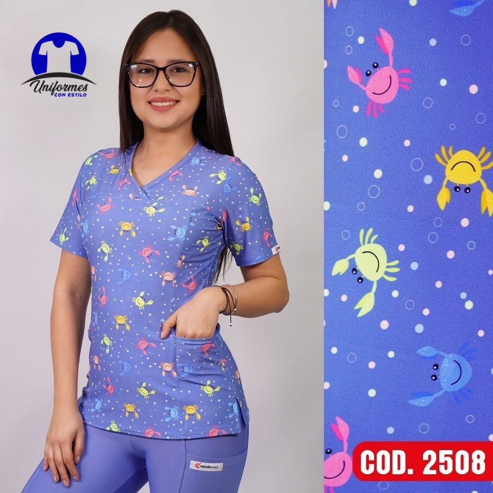 DELANTAL ESTAMPADO ELASTICADO 25081