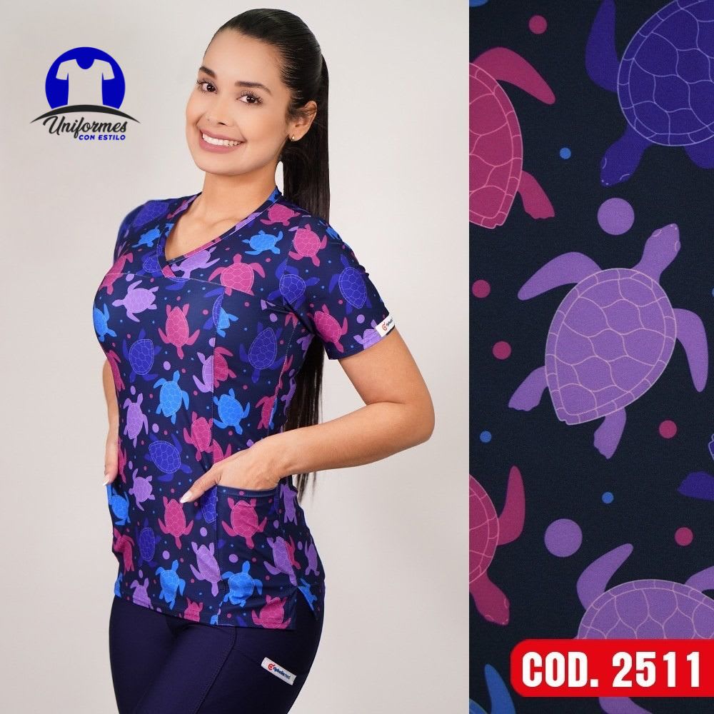 DELANTAL ESTAMPADO ELASTICADO 25111