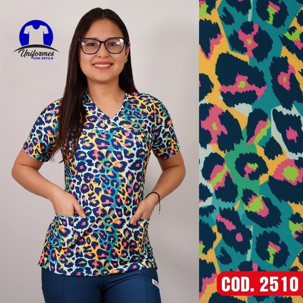 DELANTAL ESTAMPADO ELASTICADO 25101