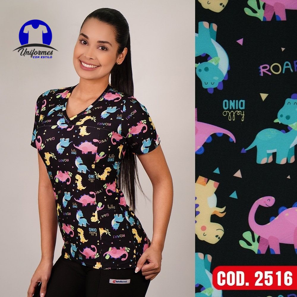 DELANTAL ESTAMPADO ELASTICADO 25161