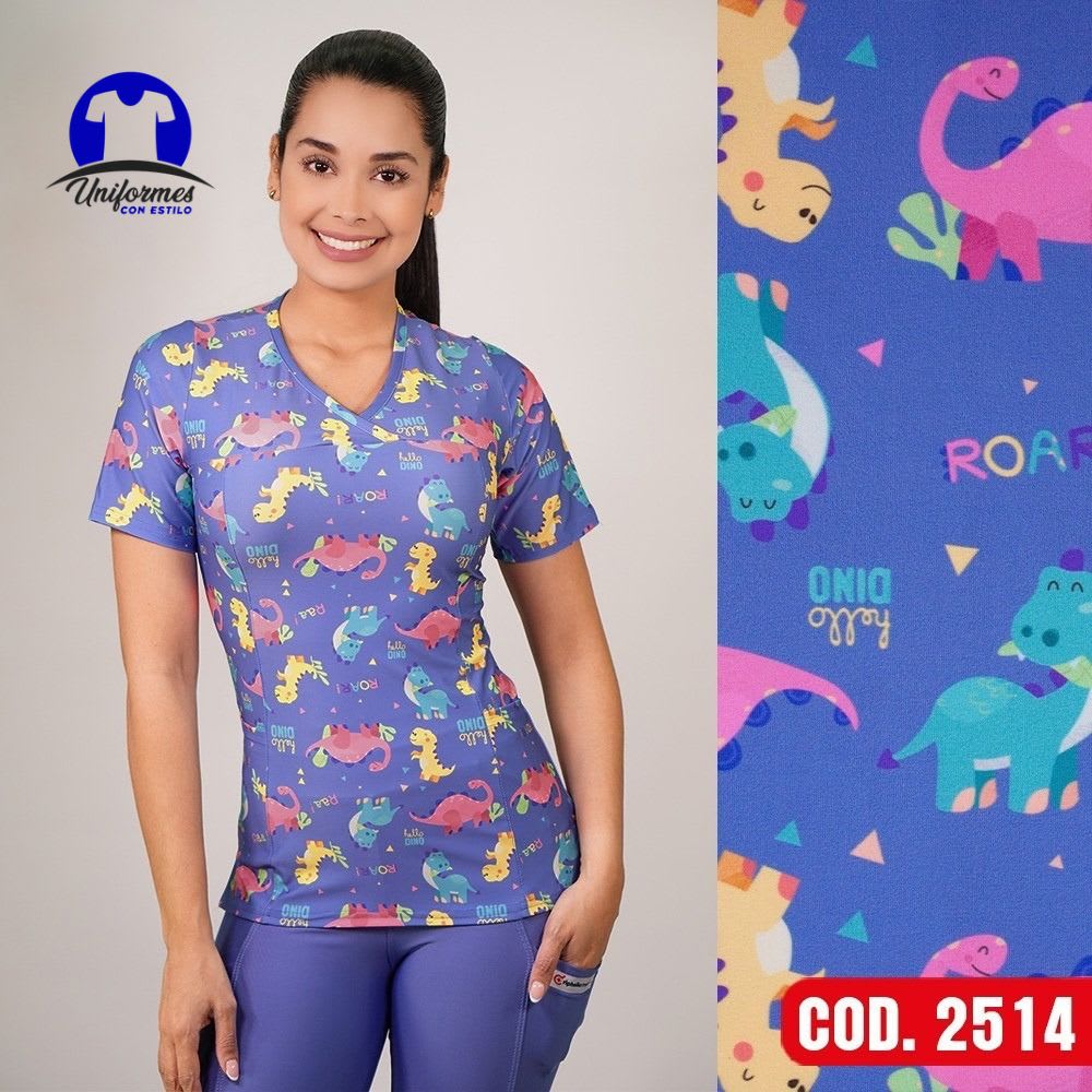 DELANTAL ESTAMPADO ELASTICADO 25141