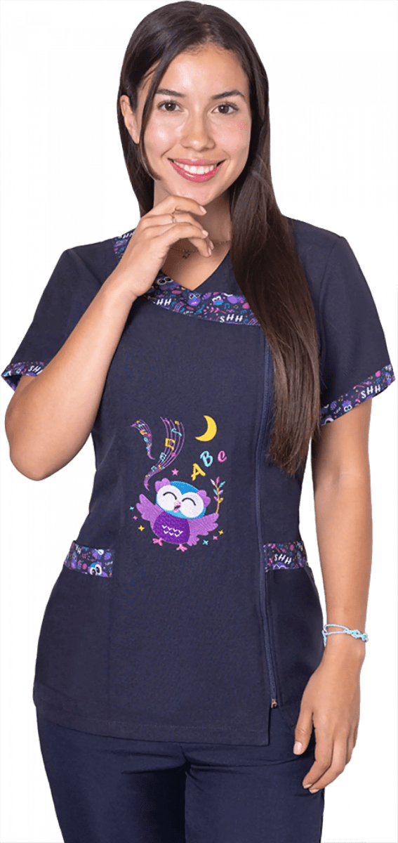 DELANTAL LECHUZA AZUL MARINO1