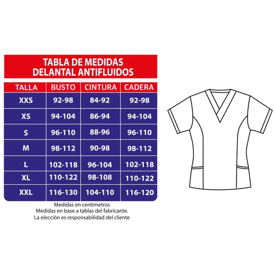 DELANTAL ANTIFLUIDOS ESTAMPADO 23812