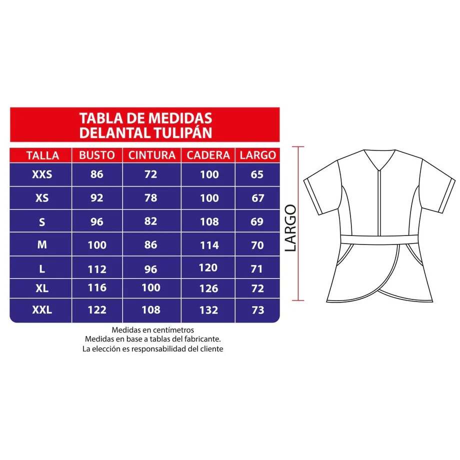 DELANTAL TULIPAN ANTIFLUIDOS ROSADO2