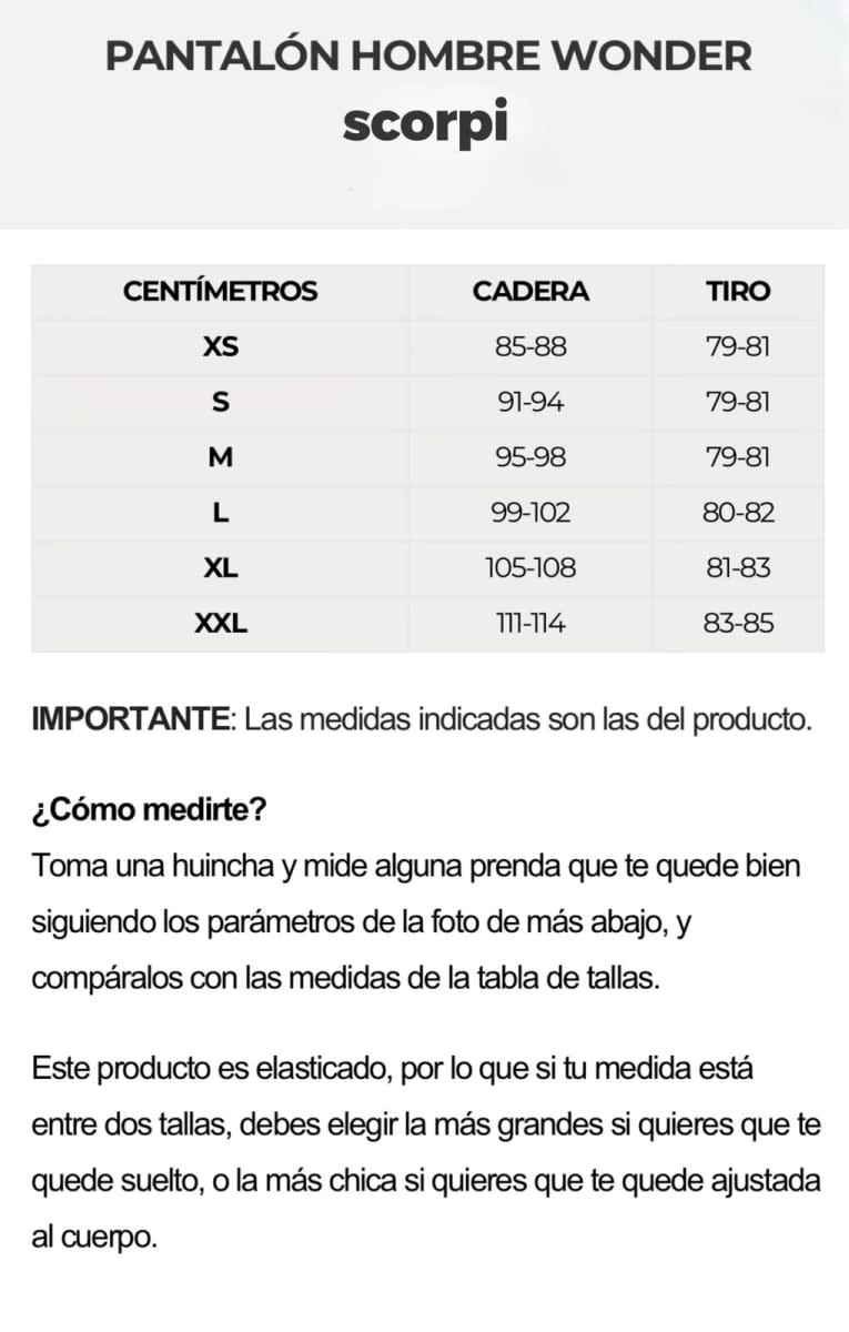 PANTALON HOMBRE WONDER REY7