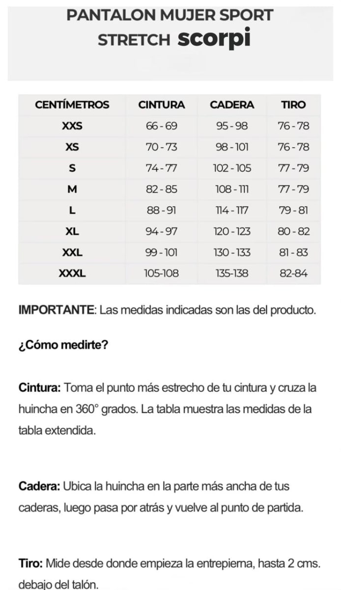 PANTALON MUJER SPORT STRETCH REY7