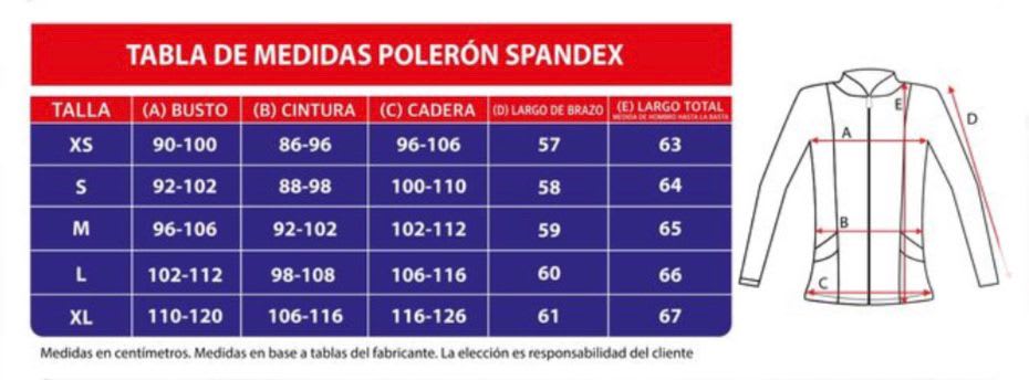 POLERON MUJER SPANDEX FUCSIA2