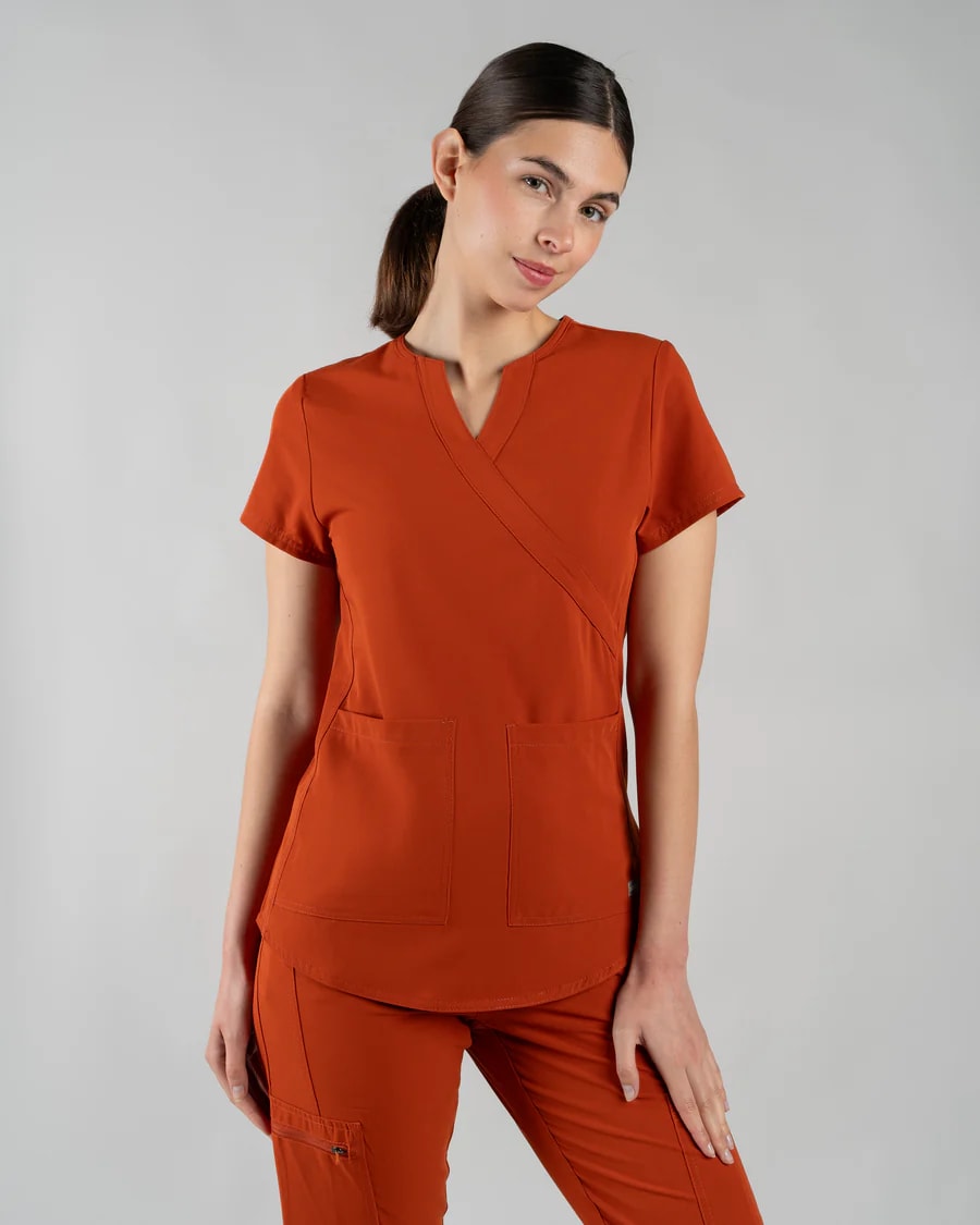 DELANTAL MUJER COMFORT TERRACOTA1