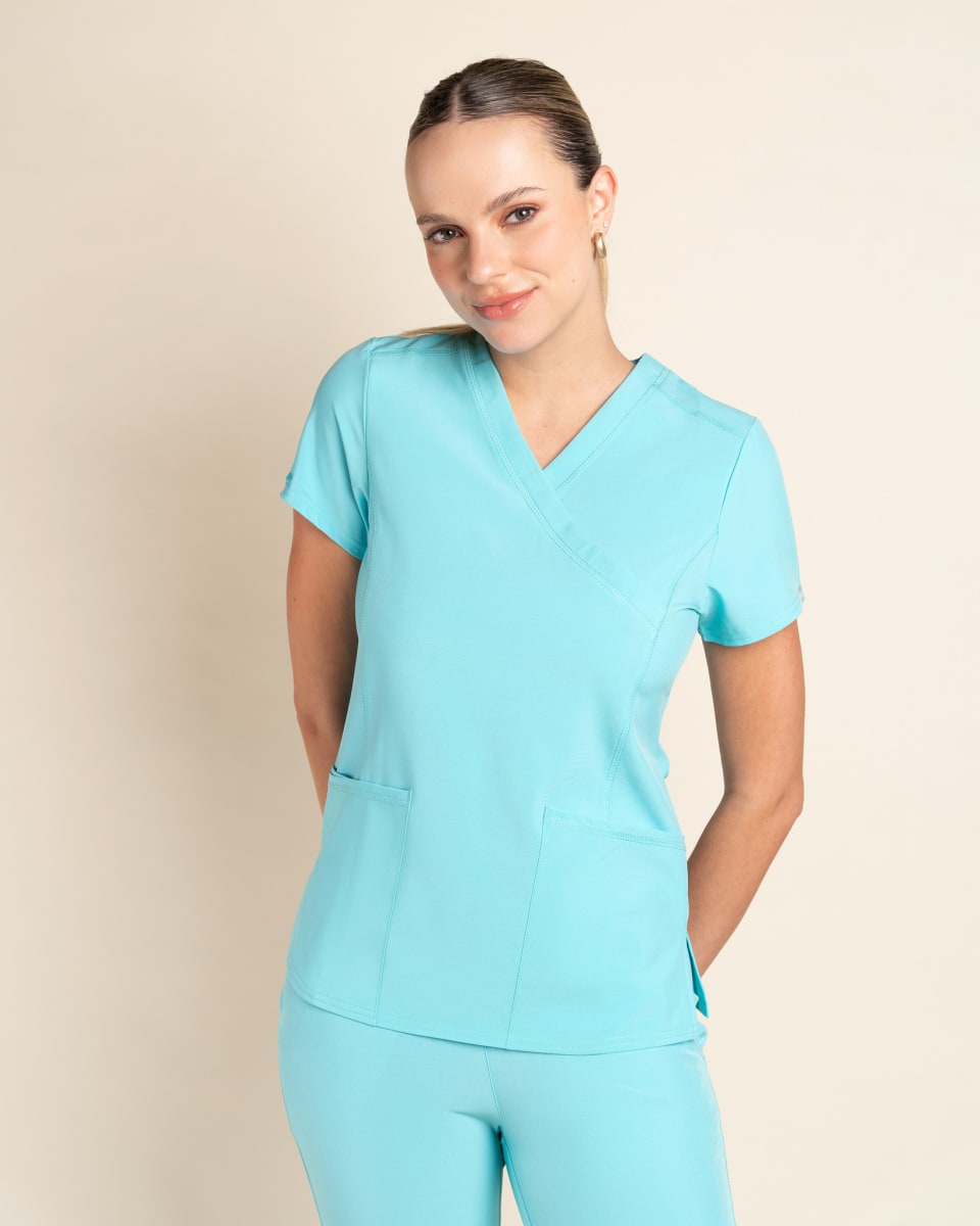 DELANTAL MUJER SPORT STRETCH TURQUESA3