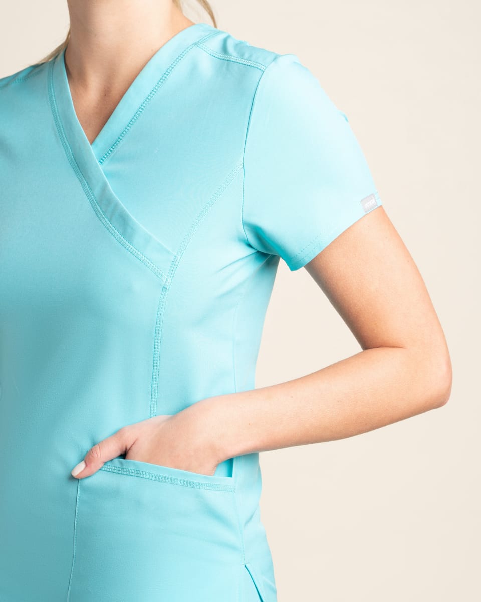 DELANTAL MUJER SPORT STRETCH TURQUESA4