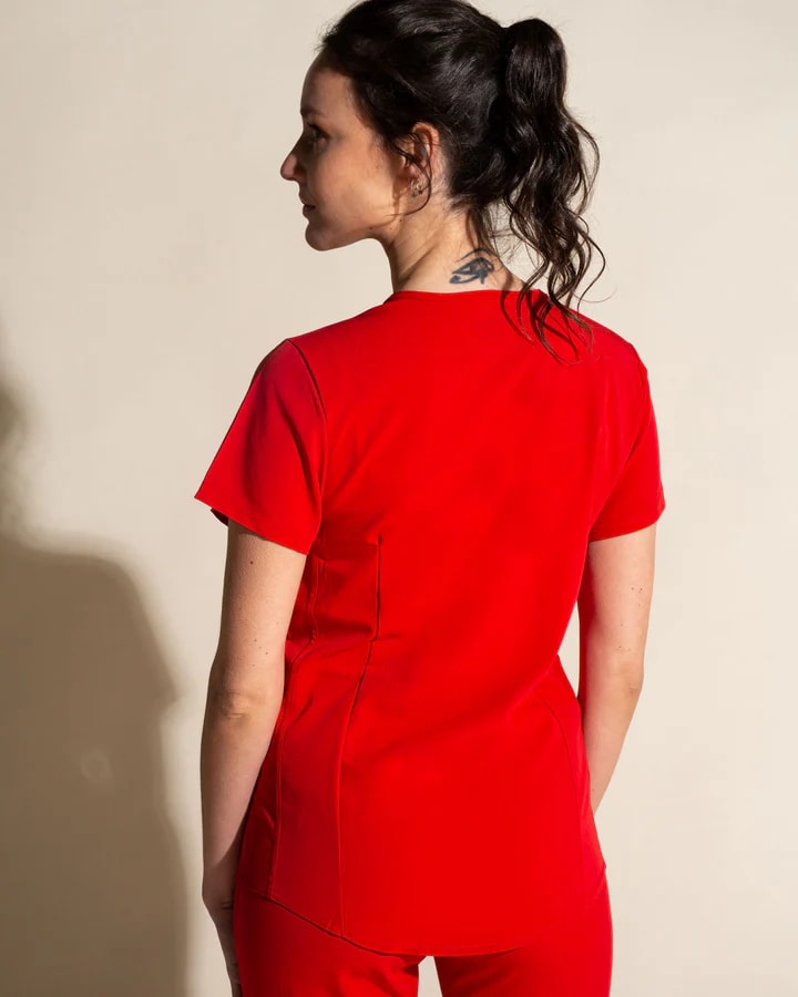 DELANTAL MUJER COMFORT ROJO2