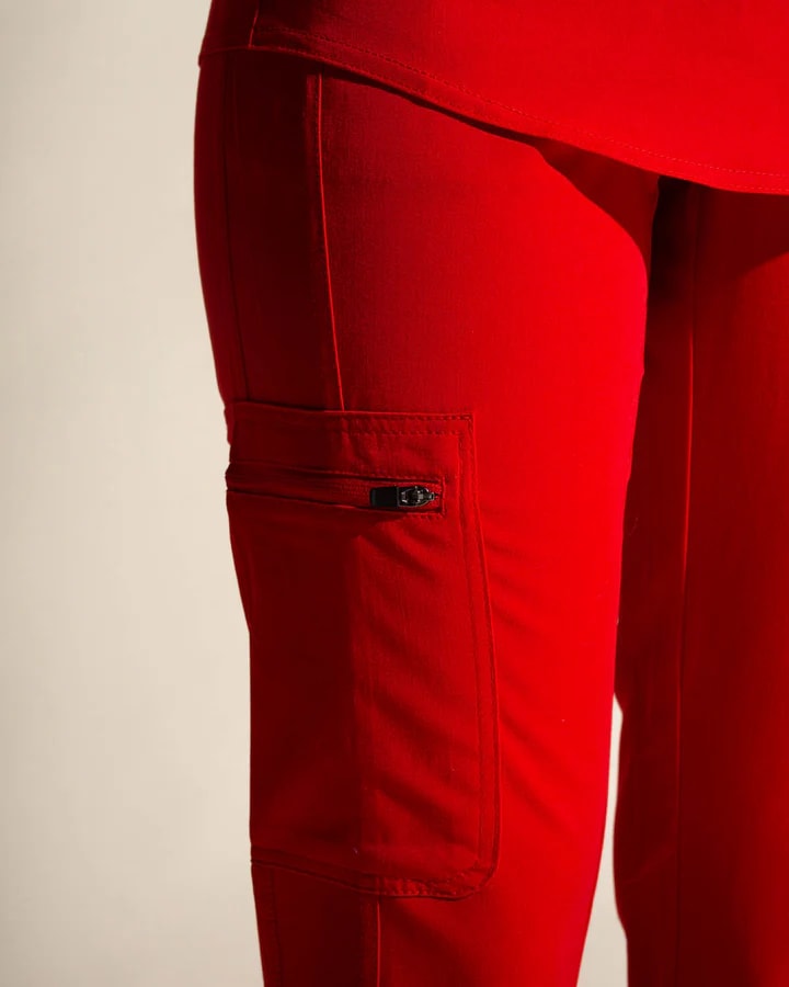 PANTALON MUJER COMFORT ROJO3