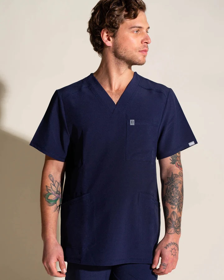 DELANTAL HOMBRE SPORT STRETCH AZUL MARINO1