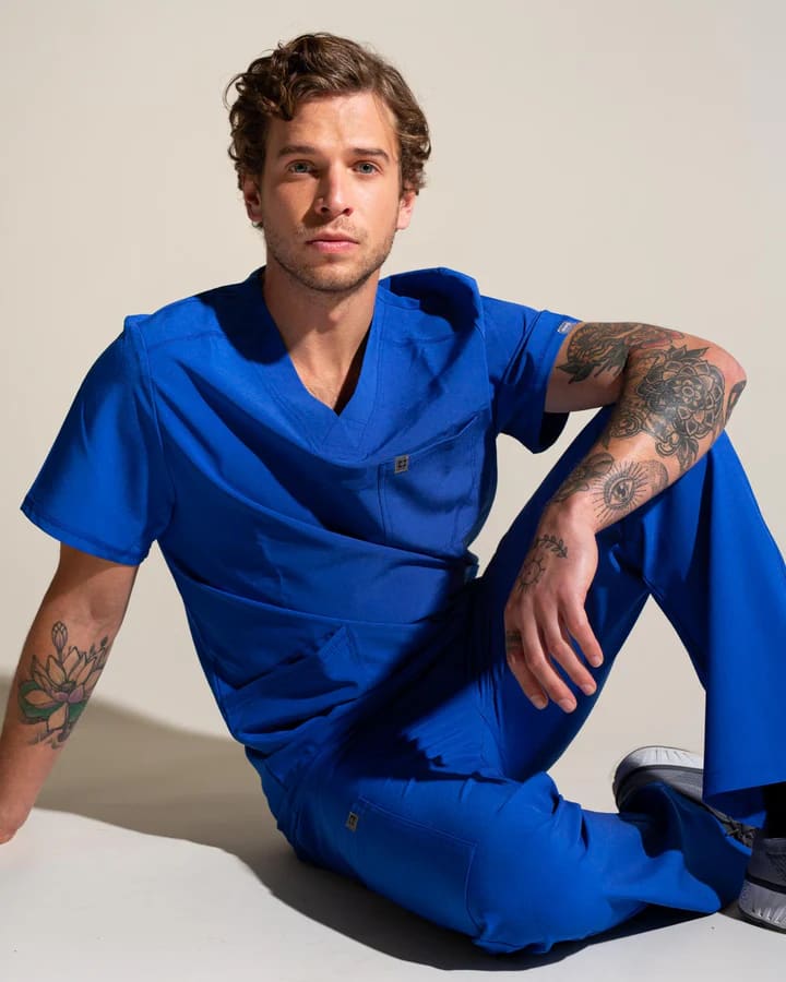 DELANTAL HOMBRE SPORT STRETCH AZUL REY5