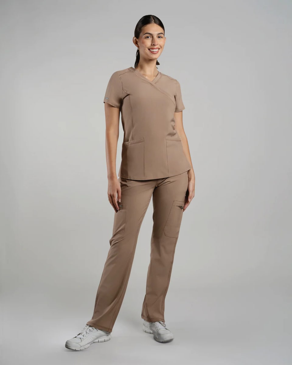 DELANTAL MUJER SPORT STRETCH TAUPE5