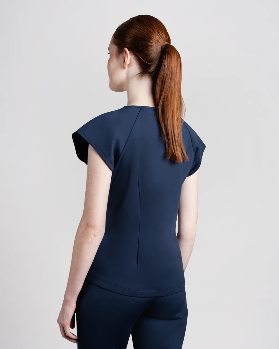DELANTAL MUJER ELASTIC SCRUB AZUL MARINO2